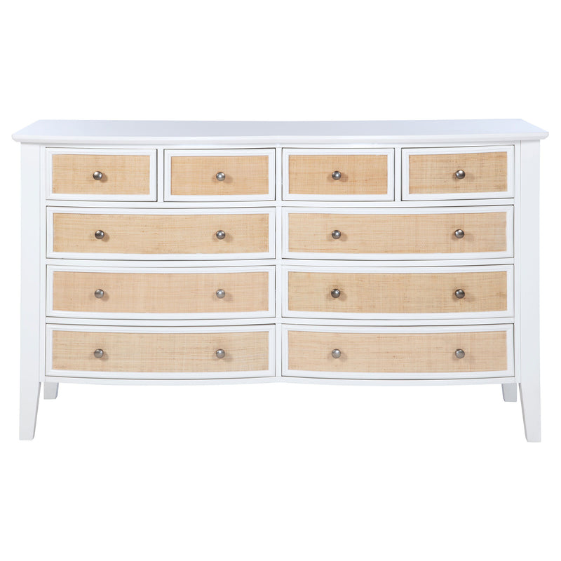 Bexhill - 10-Drawer Dresser Cabinet - White