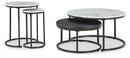 Jusmour - Occasional Nesting Table (Set of 4) - Black / White