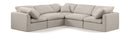 Indulge - Linen 5 Piece Modular Corner Sectional