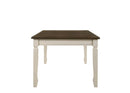 Fedele - Dining Table - Weathered Oak & Cream