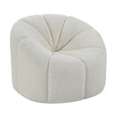 Osmash - Chair With Swivel - White Teddy Sherpa
