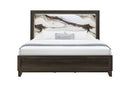 Harmony - 5 Piece King Bedroom Set (Bed, Dresser & Mirror, Nightstand, Chest) - Dark Brown