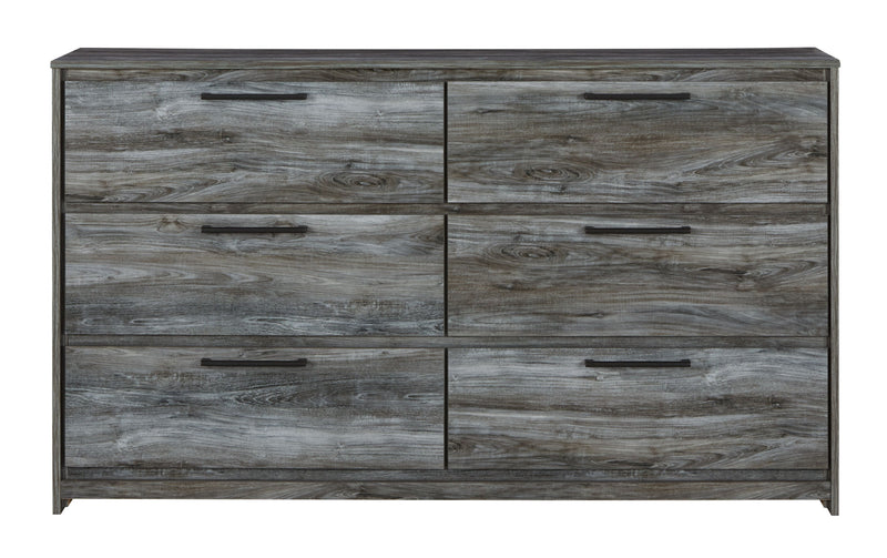 Baystorm - Gray - Six Smooth Drawer Dresser