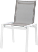 Nizuc - Outdoor Patio Dining Chair With White Frame (Set of 2)