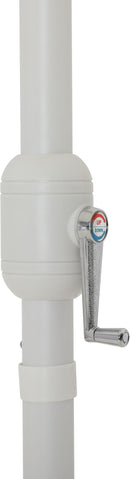 Amalfi - Aluminum Patio Umbrella - Black Base / White Pole