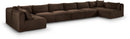 Shaggy - 8 Piece Modular U-Shaped Armless Sectional