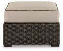 Coastline Bay - Ottoman With Cushion - Brown