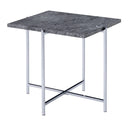 Adelae - End Table - Faux Marble Top & Chrome