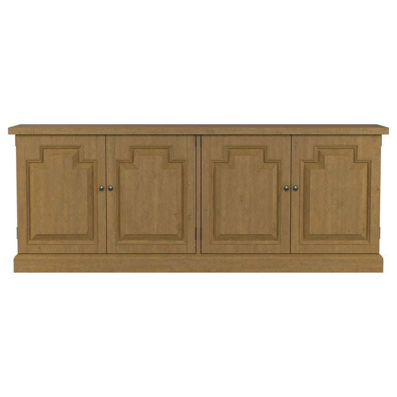 Florence - 4 Door Dining Sideboard Buffet Cabinet - Rustic Honey