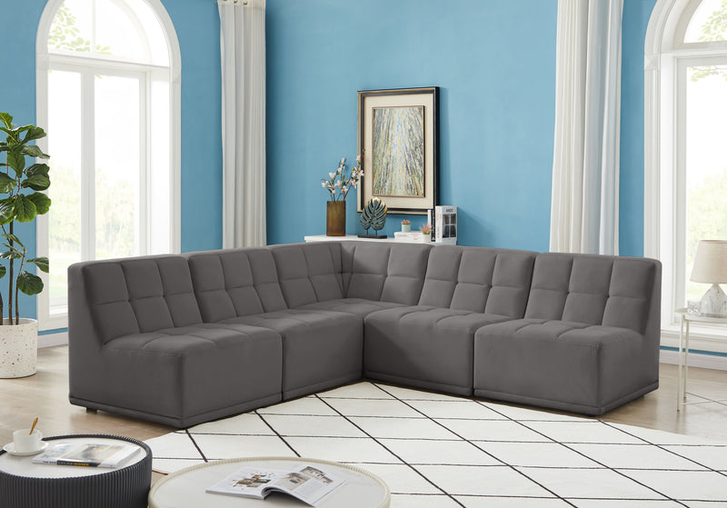 Relax - Modular Sectional 5 Piece - Gray