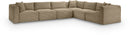 Shaggy - Fabric 6 Piece Modular Corner Sectional