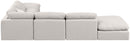 Indulge - Linen 6 Piece Modular Armless Sectional