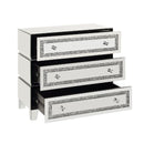 Noralie - 32" Cabinet - Mirrored, Faux Diamonds