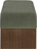 Sable - 52" Velvet Performance Fabric Upholstered Bench