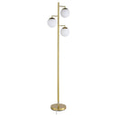 Sena - Spherical Bulb Tree Metal Floor Lamp - Gold