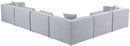 Cube - Linen 6 Piece Modular Corner Sectional