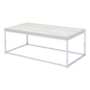 Snyder - Coffee Table - Engineered Stone Top & Chrome