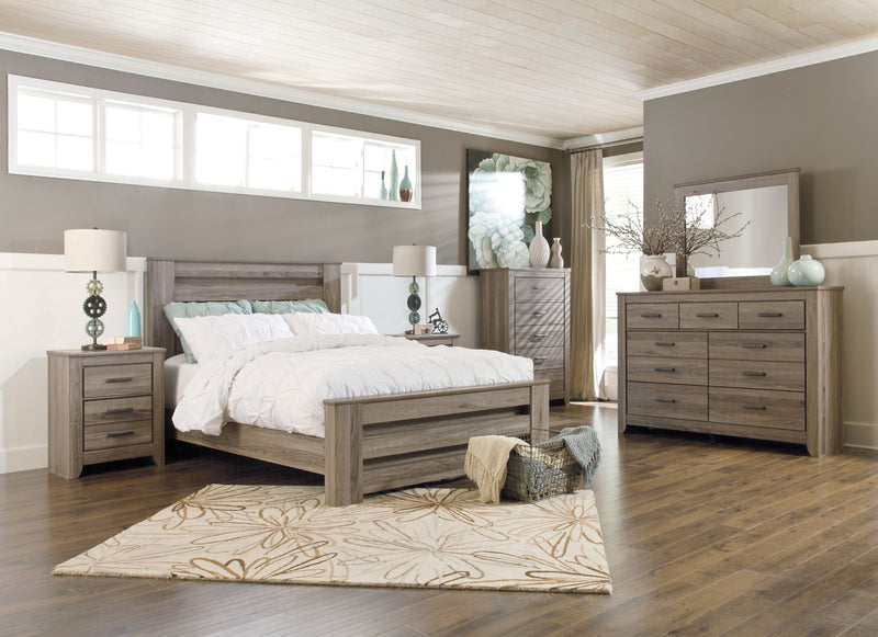 Zelen - Warm Gray - Five Drawer Chest