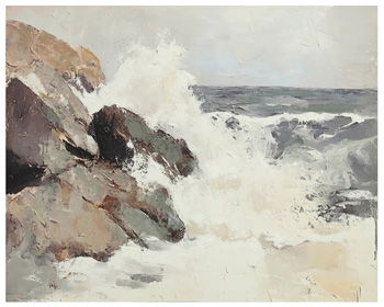 Worthner - Wall Art - Tan / Gray / White