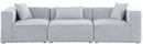 Cube - Linen Modular 3 Seat Sofa