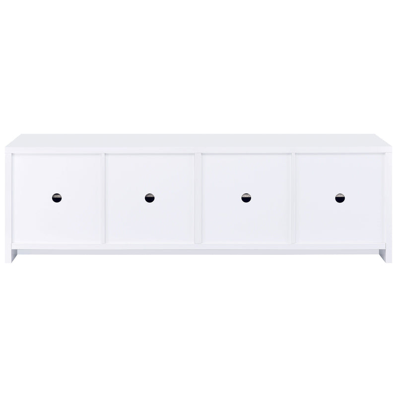 Laughlin - 4 Door Engineered Wood TV Stand - White