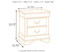 Alisdair - Two Drawer Night Stand - Reddish Brown