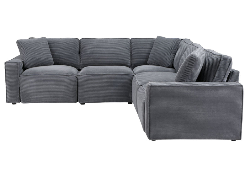 U8177 - Power Sectional (Large Sectional) - Charcoal