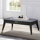 Zemocryss - Coffee Table - Sintered Stone Top & Dark Brown