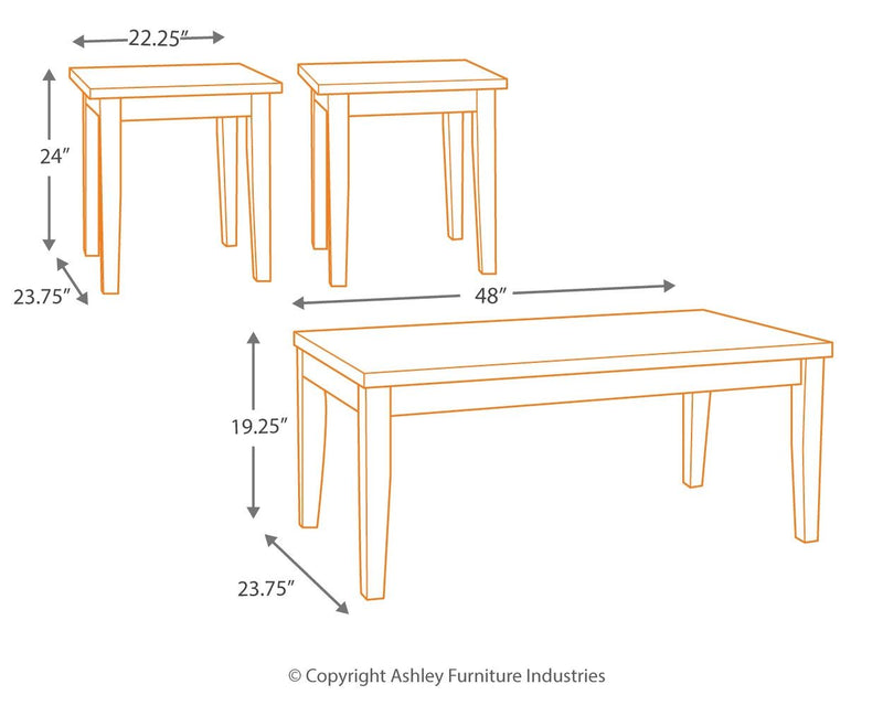 Maysville - Black - Occasional Table Set (Set of 3)