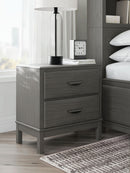 Mazing - Two Drawer Night Stand - Gray
