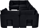 Hammond - Velvet Performance Fabric Upholstered 7 Piece U-Shaped Sectional