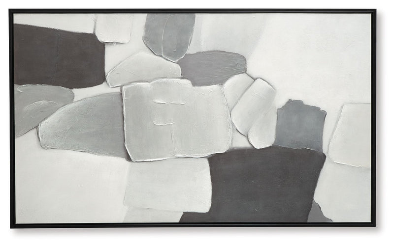 Adilson - White / Gray / Black - Wall Art