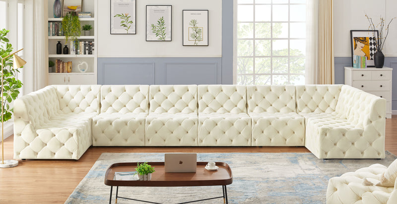 Tuft - Modular Sectional 8 Piece - Cream - Modern & Contemporary