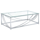 Lille - Glass Top Entryway Sofa Console Table Accents