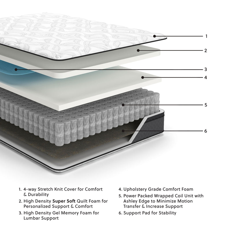 12 Inch Pocketed Hybrid - Mattress