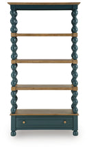 Finnworth - Bookcase - Blue / Brown