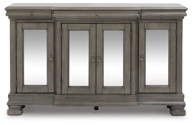 Lexorne - Gray - Dining Room Server