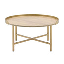 Mithea - Coffee Table - Oak & Gold