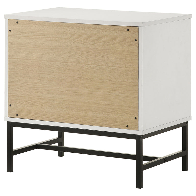Sonora - 2-Drawer Nightstand Bedside Table - White