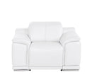 2679 - Power Reclining Chair With Power Headrest In Genuine Leather - Beige