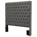 Camille - Upholstered California King Panel Headboard - Gray