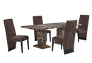 D12DT - 7 Piece Dining Room Set (Dining Table With 6 Dining Chairs) - Dark Brown