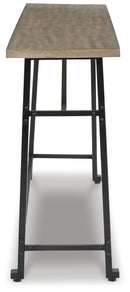 Lesterton - Long Counter Table - Light Brown / Black