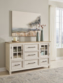Shaybrock - Dresser - Antique White / Brown
