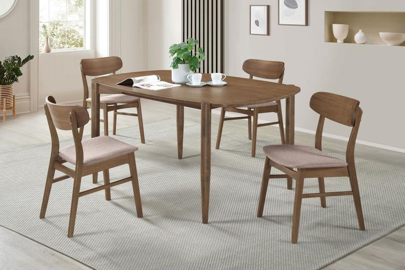 Dortch - Oval Solid Wood Dining Set