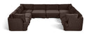 Hammond - Velvet Performance Fabric Upholstered 8 Piece U-Shaped Sectional