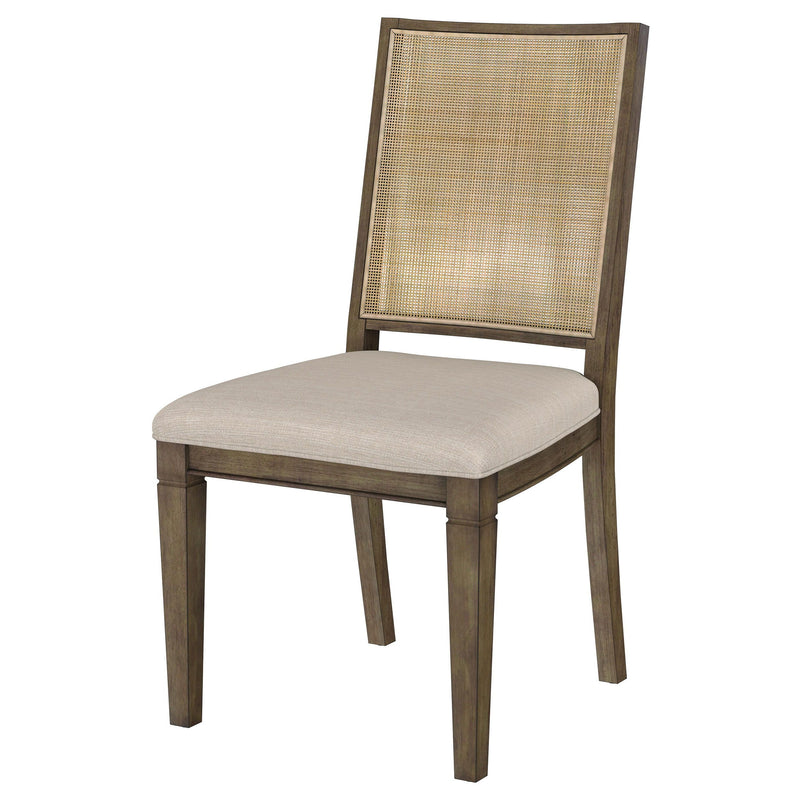 Matisse - Woven Rattan Back Dining Side Chair Brown (Set of 2) - Light Brown