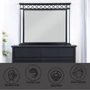 Varian II - Mirror - Mirrored, Black & Sliver