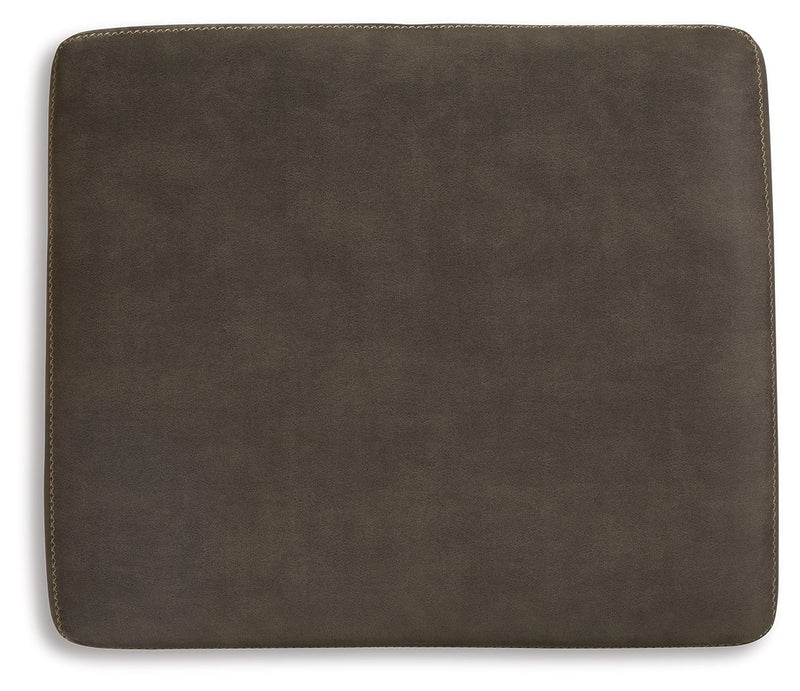 Allena - Gunmetal - Oversized Accent Ottoman