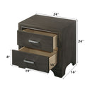 Carine II - Nightstand - Gray